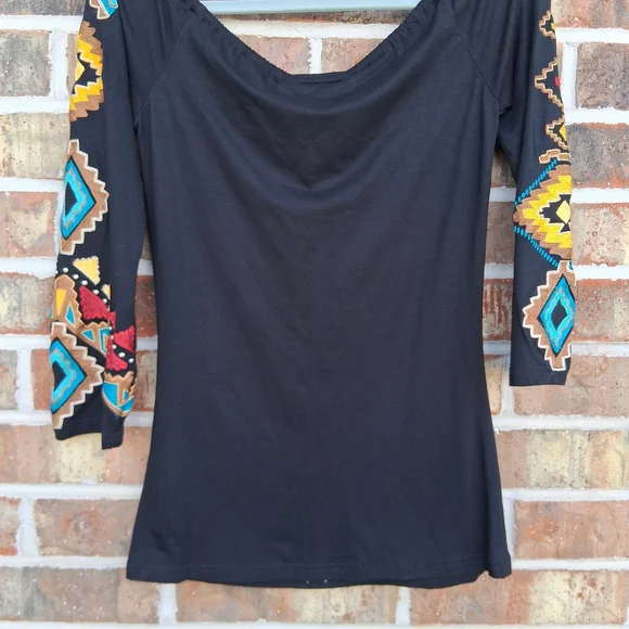 🐴 NWT Vintage Collection Western Musketeer Embroidered Beaded Southwest Top XS - Picture 3 of 8